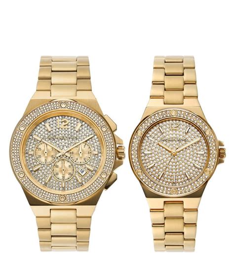 watch and bracelet set michael kors|michael kors couple watches set.